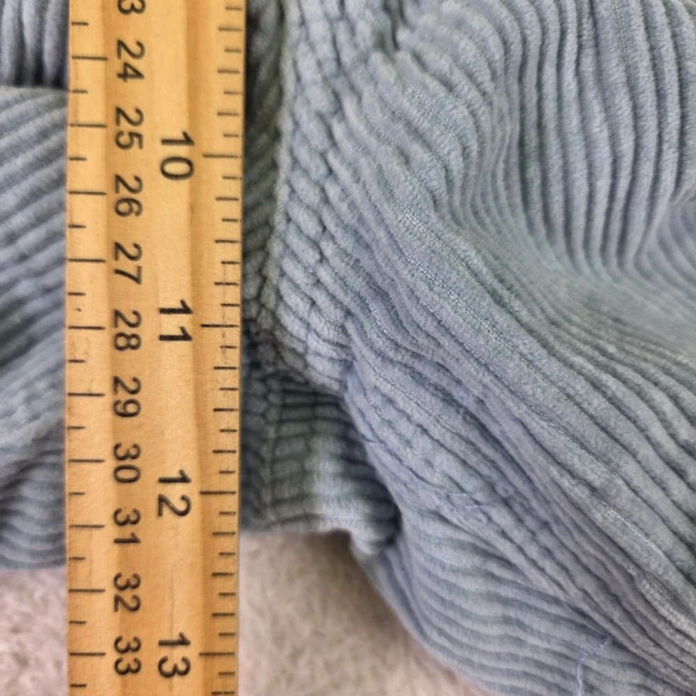 Empyre Mens 30 Light Blue Corduroy Loose Fit Skate Pants Wide Wale Straight Leg